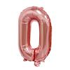 Globo con letras pequeñas de 16 pulgadas, negro, fino, dorado rosa, para decoración de bodas, letras mayúsculas AZ, globo de película de aluminio, venta al por mayor