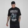 Camiseta Rock Retro Transfronteriza Americana T-all - Camiseta Oversize A Estampado Nirva