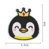 Patches Bordados Divertidos de Pinguim Profissional, Patches de Emblema com Formato Divertido, Patches Decorativos de Nicho Fofos para Modificação de Roupas
