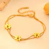 Directo de fábrica acero inoxidable simple lujo ligero color joyería acero de titanio chapado en oro de 18k en stock venta al por mayor traje de joyería mujeres