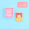 Série Coelho Miffy Estilo Pizza Durian Simulação DIY Cortador de Carimbo para Biscoito Design Tridimensional Tipo Pressionar Assar