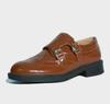 Estilo Celebridade da Internet Estilo Britânico Sapatos Loafer Retrô com Escultura Exquisita, Sapatos Pequenos de Couro Românticos Franceses para Mulheres, Sapatos de Outono e Inverno