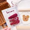 Grampo BB Estilo Coreano Ins Tecido Floral Bolinhas para Meninas Grampo Lateral Fofo Acessórios de Cabelo Artesanais Infantis Adereço de Cabeça