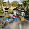Muñecas de Minorías Étnicas, Marionetas de Madera, Juguetes, Manualidades de Tela, Artesanías Turísticas de Guizhou, Muñecas Especiales de la Etnia Miao
