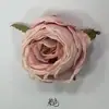 Rosa de princesa artificial vintage con borde quemado, flores falsas con borde quemado para decoración de pared de flores de boda en Instagram, accesorio para caja de regalo de flor para pasador de pelo DIY
