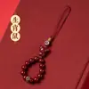 2026 Pulsera Colgante Cinabrio Cadena para Teléfono Calabaza de la Fortuna Adorno Estilo Antiguo Regalo Nueva Pulsera Cadena para Teléfono Anti-
