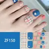 Adesivos para Unha do Pé Padrão Estéreo Zf Diamante de Imitação 3D Manicure Patch Impermeável Longa Duração Clareador Patch Completo para Unha do Pé Produto Acabado
