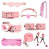 Accesorios de Envío Directo de Una Pieza Agrupados con Set de Entrenamiento SM Sexy, Látigo de Cama, Esposas, Grilletes, Herramientas de Tortura, Suministros para Adultos 11