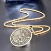 Venta Caliente Transfronteriza Europea y Americana Fe San Marcos Arcángel San Marcos Collar de Aleación para Hombres Fabricante Spot Mayorista