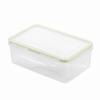Fiambrera de plástico rectangular, sellada para refrigerador, para microondas, calentable, transparente, de PP, para mantener la frescura.