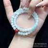 Pulseira de Agata Vermelha em Formato de Cabaça com Pequenas Contas de Charme da Sorte, Estilo Moderno, Presente de Aniversário, Atacado para Lives, Presente de Aniversário para Meninas