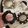 Diademas de Perlas de Alta Gama Estilo Coreano y Japonés, Bandas Elásticas Elegantes Simples y Versátiles para Coletas
