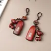 Llavero de Coche de Ciervo de Gama Alta Premium, Seguro y Propicio, para Hombres y Mujeres, Lanyard Llavero de Buena Suerte