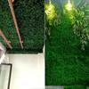 Simulação planta planta parede planta material da parede da porta decoração da cabeça da porta plástico grama Milão vídeo parede fundo decoração eucalipto