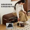 Banco de zapatos para entrada de casa, se puede sentar para cambiarse los zapatos, banco de zapatos para recibidor, banco largo de tira para el pie de la cama