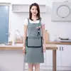Delantal de algodón duradero para uso en la cocina, nuevo mono de cocina transpirable estilo coreano, ropa de trabajo moderna específica para mujeres.