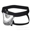 Bolsa tridimensional Lanvibum piel sintética hueca combinación de colores levantamiento de glúteos tiro bajo sexy para hombre doble costura ropa interior se puede cargar y descargar