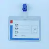 Capa de Borracha Dura de PVC Capa Dura para Cartão Espessada 70C Crachá de Identificação de Trabalho Crachá Crachá de Trabalho Capa Transparente Dura para Cartão Atacado