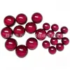 Corindón Rojo #5 Superficie Plana Lisa 1.25 a 12.0mm Piedras Rubí Semiredondas, Piedras Rubí Sueltas Superficie Curva Plana.