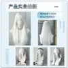 Peluca Ice Blanco Cabello Largo Liso Femenino Popular Lolita Forma Facial Diaria Chica Jk Casco Completo Natural Cos Peluca
