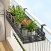 Rejilla colgante para barandilla de balcón, soporte para flores, estante de exhibición antirrobo para suculentas y plantas verdes de ventana, estante de almacenamiento para plantas en maceta en el alféizar de la ventana del hogar
