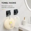 Juego de baño de acero inoxidable transfronterizo, aro para toallas de pared de baño de hotel, barra de toallas sin perforación, colgador de abrigos al por mayor