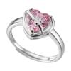 Anillo de Diamante Imitación Mosane Explosiones Transfronterizas Anillo de Mujer a Mozambique Joyería Anillo de Zirconia Anillo de Diamante Anillo de Boda Anillo de Pareja