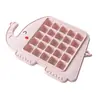 Molde de Silicona para Cubitos de Hielo Caja de Almacenamiento de Cubitos de Hielo Hielera para Refrigerador Congelación de Cubitos de Hielo Gran Capacidad Caja para Cubitos de Hielo Caja de Almacenamiento de Hielo