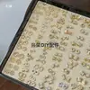Xingrong Cristal DIY Dourado Não. 1 Pulseira de Cristal com Elo Acessórios de Pingente Porta Flores Espaçador DIY