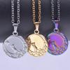 Europa y Estados Unidos 18k amor acero inoxidable en stock chapado al vacío accesorios de joyería DIY colgante de acero de titanio accesorios de collar clavícula