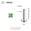 Pendientes Lanbo de Aleación de Titanio Chapados en Oro Aretes de Trébol de Cuatro Hojas de Titanio G23 Joyería para Piercings Labret