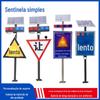 Apito de Sistema de Alerta Rodoviário Apito Rodoviário Solar para Carro Alerta de Curva Letras de Palavra Lenta Apito Digital de Segurança
