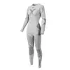 Conjunto de ropa interior térmica de compresión para deportes de ciclismo al aire libre para hombre y mujer para otoño e invierno, secado rápido