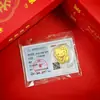 Año Nuevo del Caballo Modelo 999 Oro Puro Pegatina para Teléfono Móvil para Riqueza Instantánea y Dinero, con Adhesivo Posterior, Regalo Pequeño de 2 mg al por Mayor