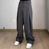 Pantalones Casuales para Hombre Verano Delgados de Lyocell Hielo Tencel Caídos de Pierna Ancha Sueltos Rectos