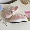 Versión europea, zapatos de mujer con cabeza redonda y suela gruesa de color crema, zapatos de tabla vintage nuevos de primavera y otoño 2025 6616