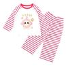 Pijama Infantil Feminino Primavera e Outono Manga Longa Conjunto Infantil Quente Desenho Animado Fofo Menina Bebê Roupas de Casa Outono