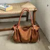 Bolso Retro de Gamuza para Mujer 2026 Nuevo de Moda Otoño Melade Bolso de Hombro para el Trabajo Gran Capacidad
