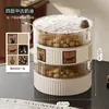 Fabricante Original Bandeja de Fruta Seca de Grado Alimenticio Plato de Fruta Sala de Estar Plástico Multicapa Lujo Ligero Caja de Almacenamiento de Snacks de Año Nuevo