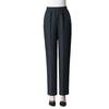 Pantalones de mamá Primavera y Otoño nuevos pantalones para mujeres de mediana edad y mayores rectos casuales elásticos de talle alto elásticos drapeados pantalones de otoño
