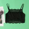 Camisola Pequeña de Encaje Antideslizante de Seda de Morera 100% Chaleco sin Tirantes de Seda Tejida Color Sólido Ropa Interior para Verano Mujer