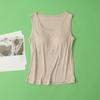 32 Pinos 100 Seda Sutiã Roupa Íntima Peça Única Gola Redonda Sem Mangas Top Colete Feminino Seda de Amora Camisa Base Verão Fina