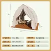 Barraca de Camping Luxuosa em Formato de Barco 3*3m Personalizada para Pontos Turísticos, Bares, Restaurantes, Estrutura de Aço à Prova d'Água para Exterior