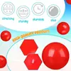 Pelota de Playa Inflable de PVC Roja, Pelota de Juguete de Playa de Color Sólido Interactiva para Padres e Hijos, Pelota para Playa y Piscina