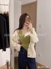 Camiseta sem costura de algodão puro estilo selvagem de verão para estudantes Dongdaemun, cobertura lateral para seios anti-exposição, regata versátil de corte justo para mulheres