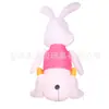 Decoración Hinchable de Conejo con Carrito y Huevos para Fiesta de Pascua en Jardín Exterior