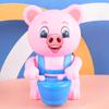 Barraca atacado líquido cabelo vermelho brinquedo saltando pombo pequeno simulação animal bonito enrolamento vai saltar brinquedos do bebê
