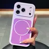 Adecuado para Apple 18Pro Color de Contraste Silicona Líquida Magnético 17Pro Mate 16 Tacto Piel iPhone 15 Funda para Teléfono Móvil