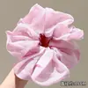 Goma para el pelo tipo scrunchie oversized de estilo coreano con múltiples capas, liga para el pelo de estilo perezoso, cuerda para coleta, accesorio para el pelo de alta gama