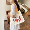 Bolso de Lona para Mujer Bolso Pequeño Moda Portátil Bolso de Mamá Bolso de Mano Bolso Cuadrado Pequeño Bolso para Almuerzo Bolso de Mano Bolso Lonchera
